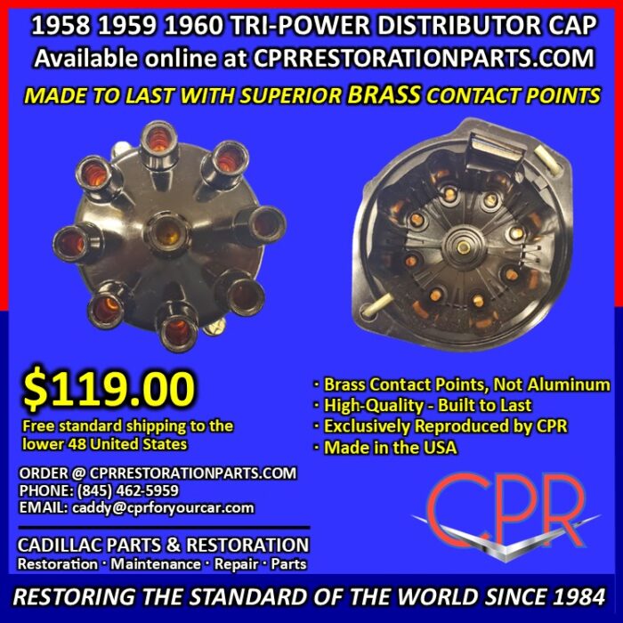 Cadillac restoration parts - tri-power distributor cap